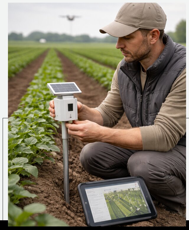 IoT мониторинг сельскохозяйственных полей и контроля в Фрязине